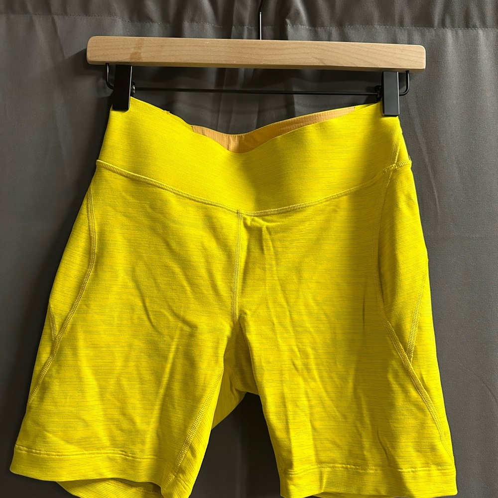 Outdoor Voices Bright Yellow Bike Shorts